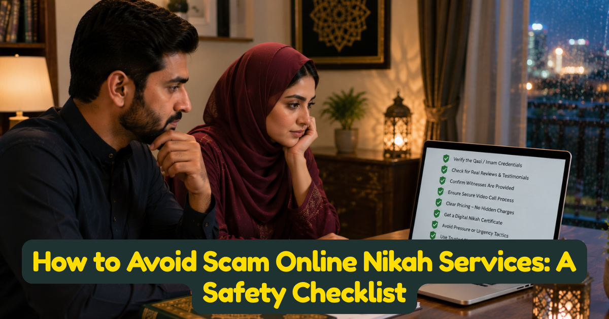 How to Avoid Scam Online Nikah Services: A Safety Checklist