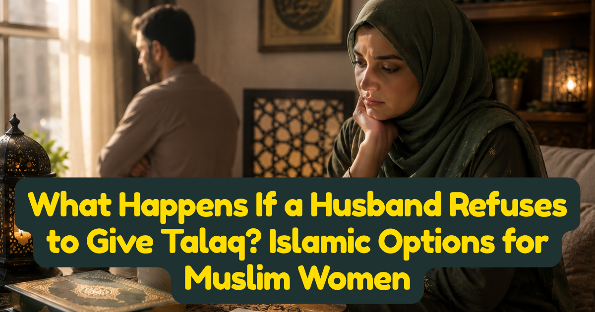 What Happens If a Husband Refuses to Give Talaq? Islamic Options for Muslim Women