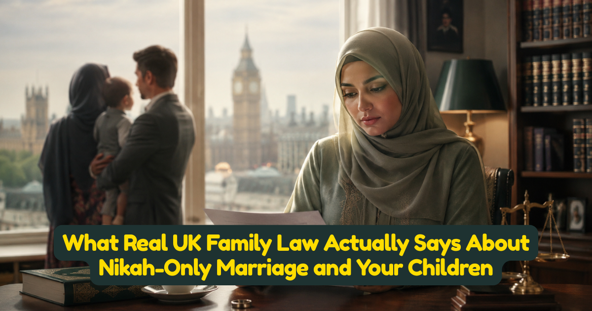 What Real UK Family Law Actually Says About Nikah-Only Marriage and Your Children