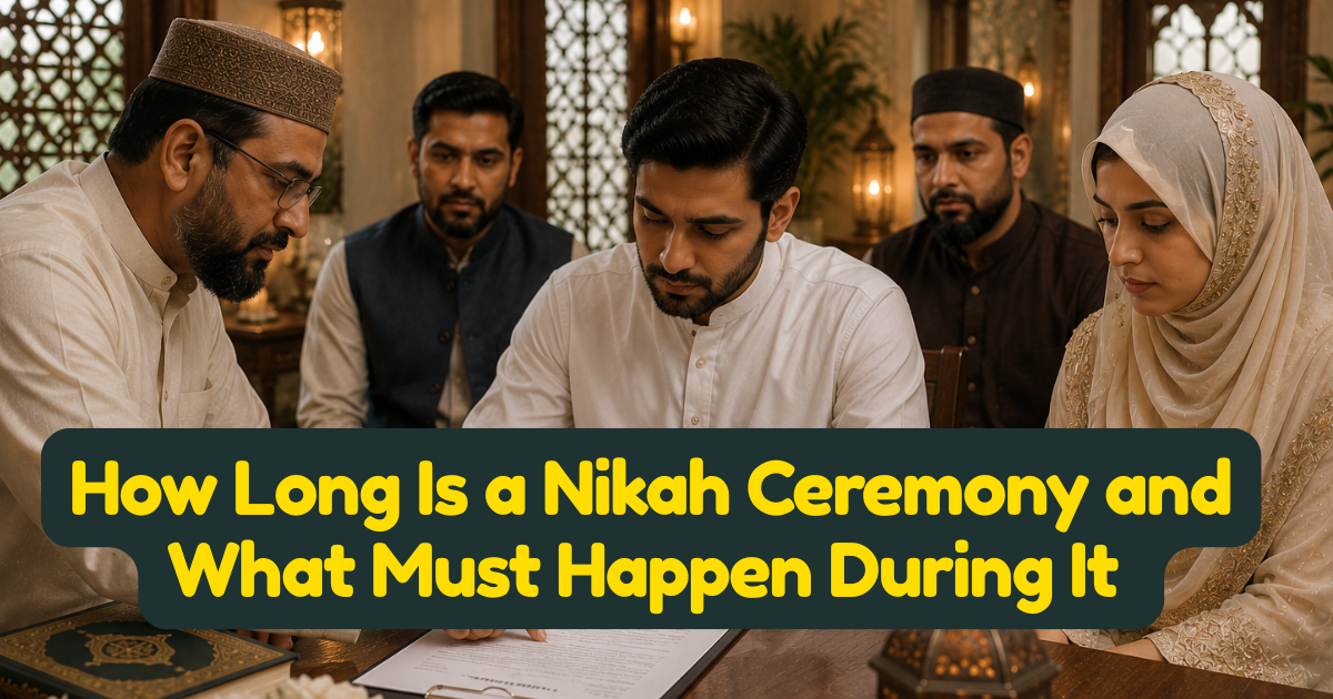 How Long Is a Nikah Ceremony and What Must Happen During It — Step-by-Step Islamic Guide