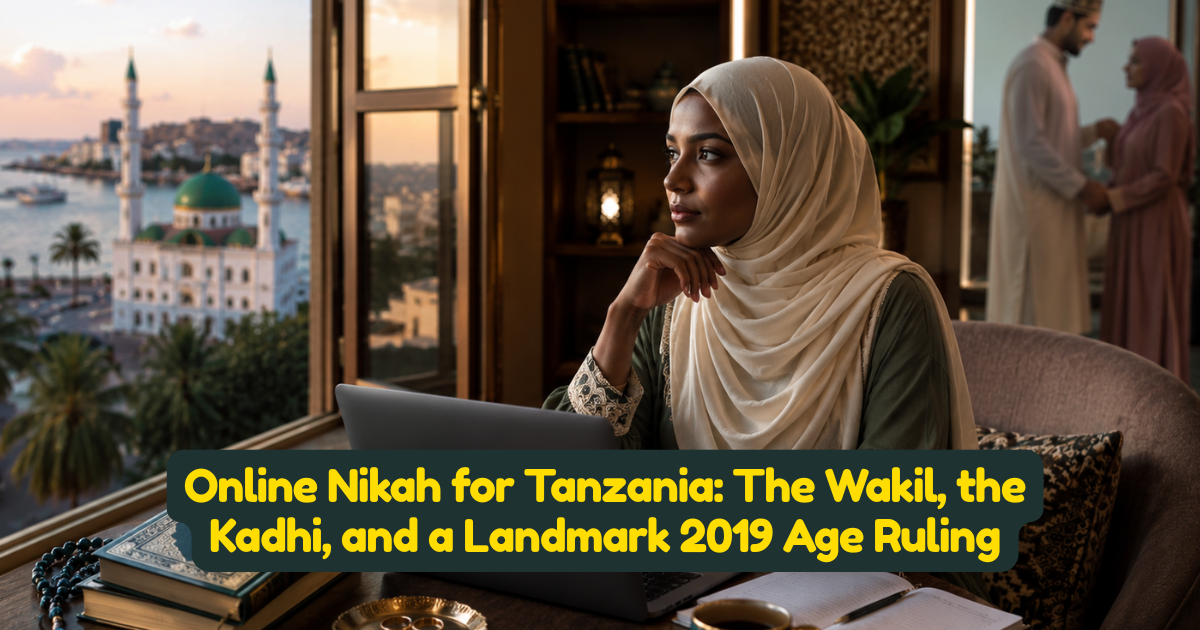 Online Nikah for Tanzania: The Wakil, the Kadhi, and a Landmark 2019 Age Ruling