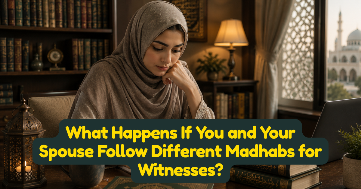 What Happens If You and Your Spouse Follow Different Madhabs for Witnesses?