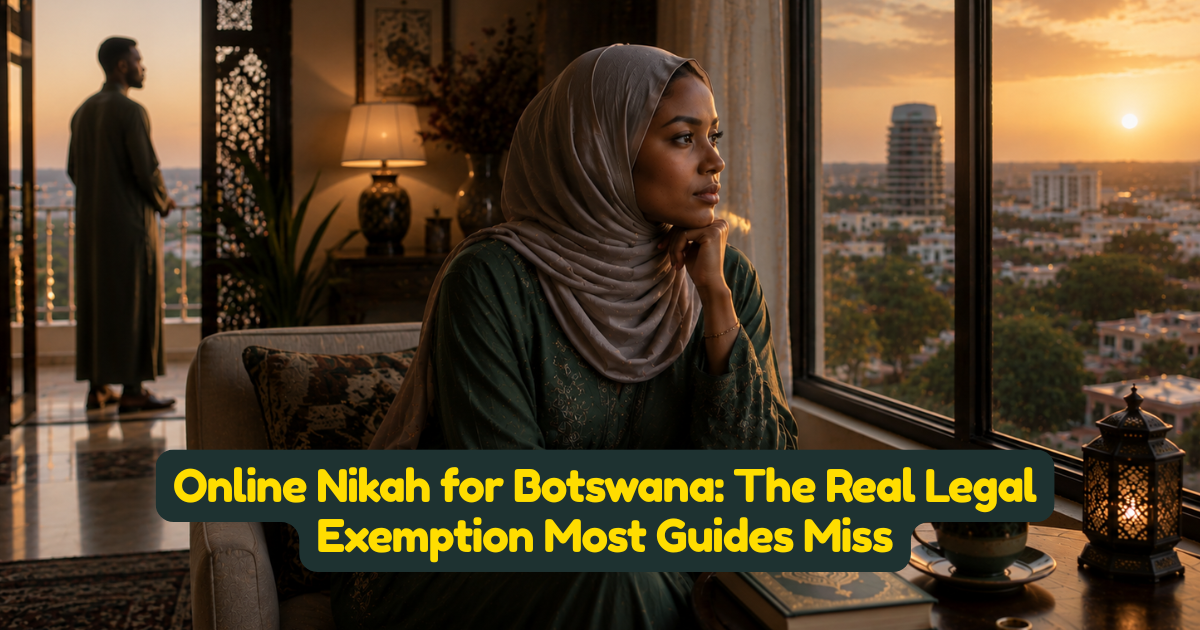 Online Nikah for Botswana: The Real Legal Exemption Most Guides Miss