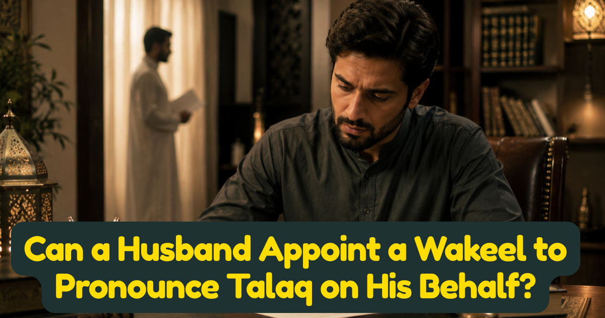 Can a Husband Appoint a Wakeel to Pronounce Talaq on His Behalf?