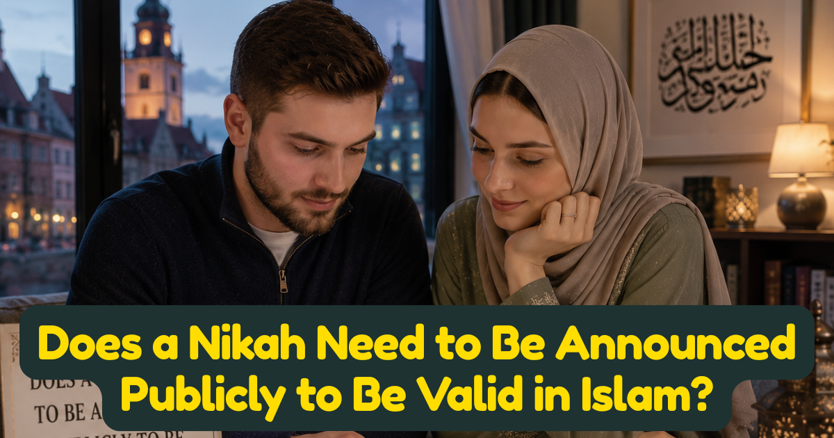 Does a Nikah Need to Be Announced Publicly to Be Valid in Islam? The Truth About Publicity, Secrecy, and Marriage