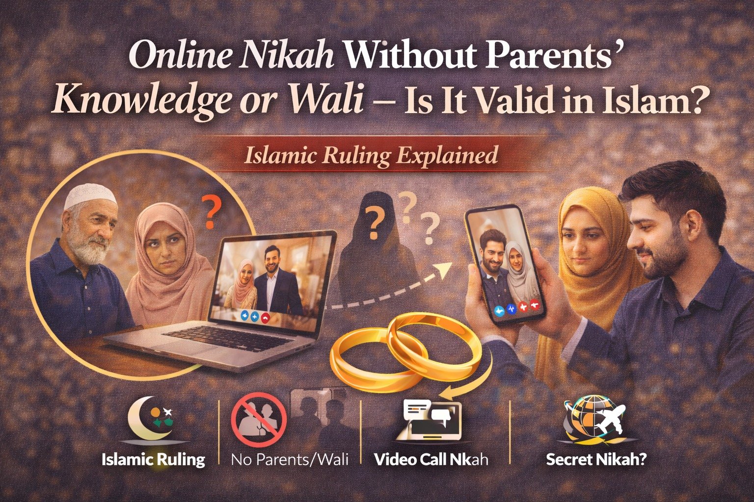 Online Nikah Without Parents Knowledge or Wali – Is It Valid in Islam?