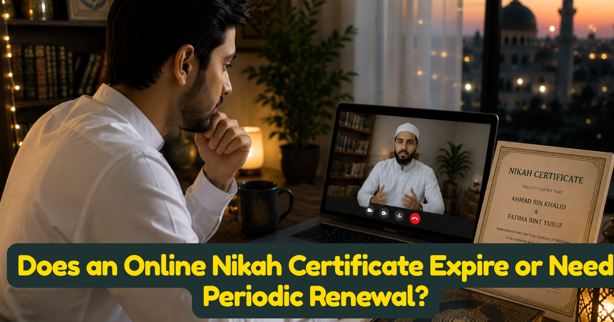 Does an Online Nikah Certificate Expire or Need Periodic Renewal?