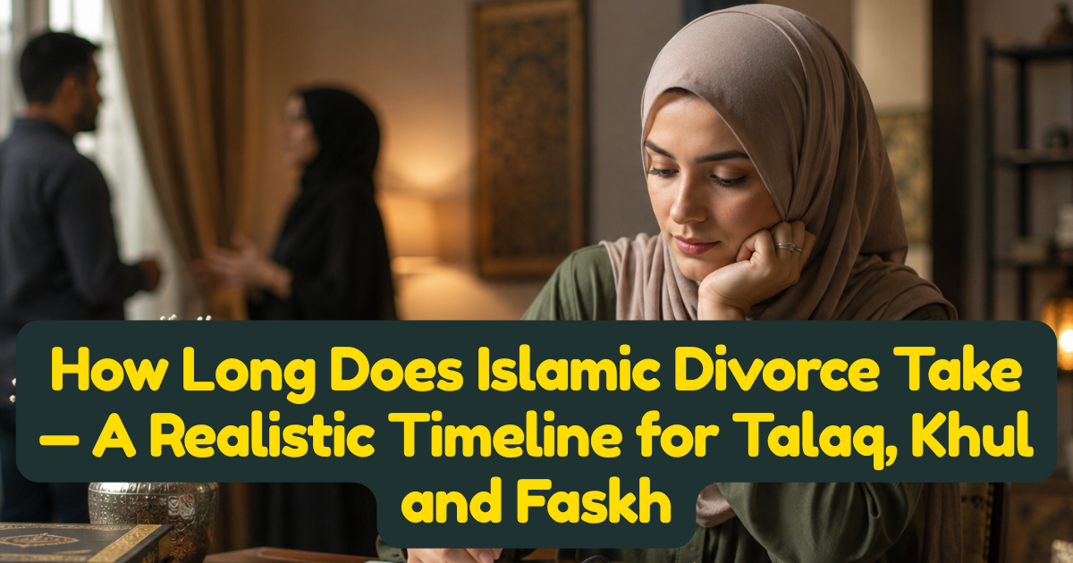 How Long Does Islamic Divorce Take — A Realistic Timeline for Talaq, Khul and Faskh