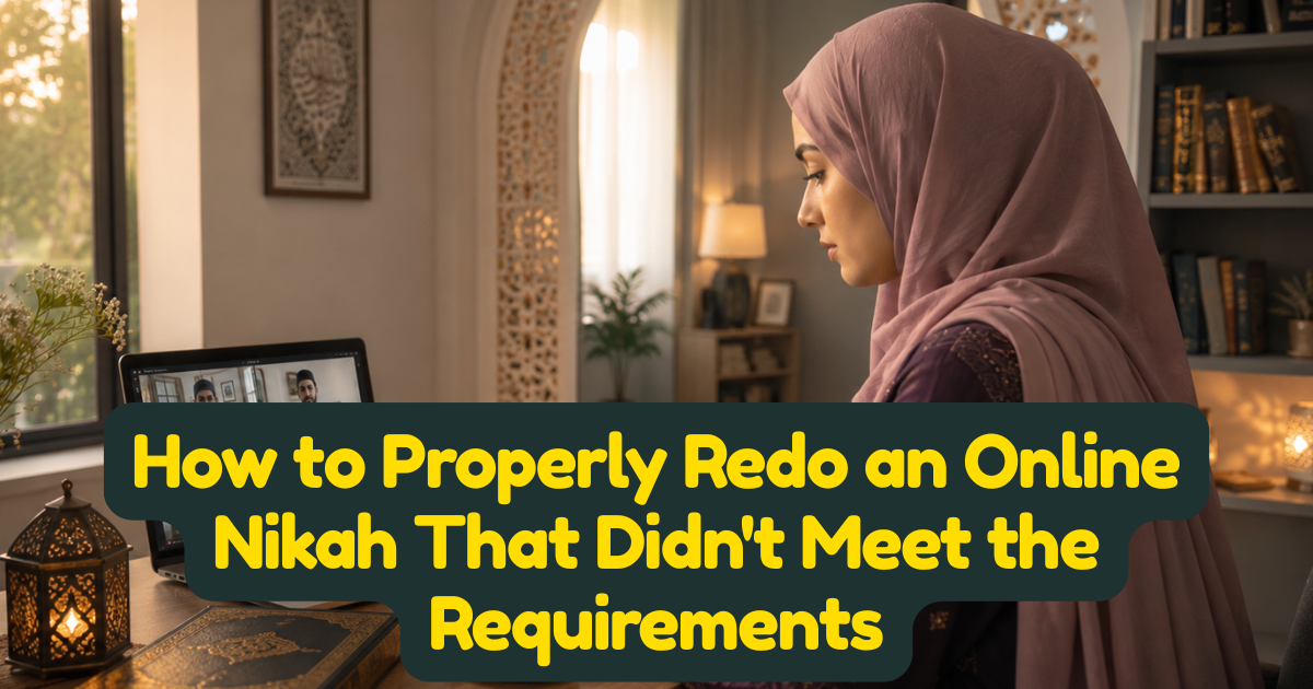How to Properly Redo an Online Nikah That Didnt Meet the Requirements