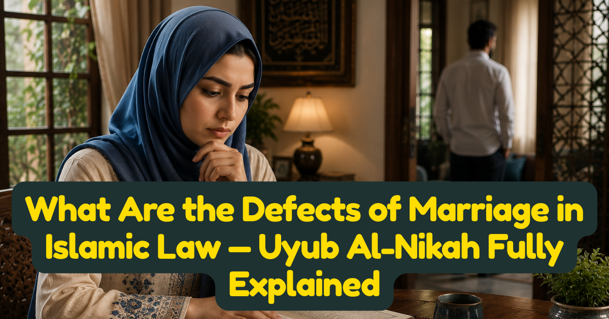 What Are the Defects of Marriage in Islamic Law — Uyub Al-Nikah Fully Explained