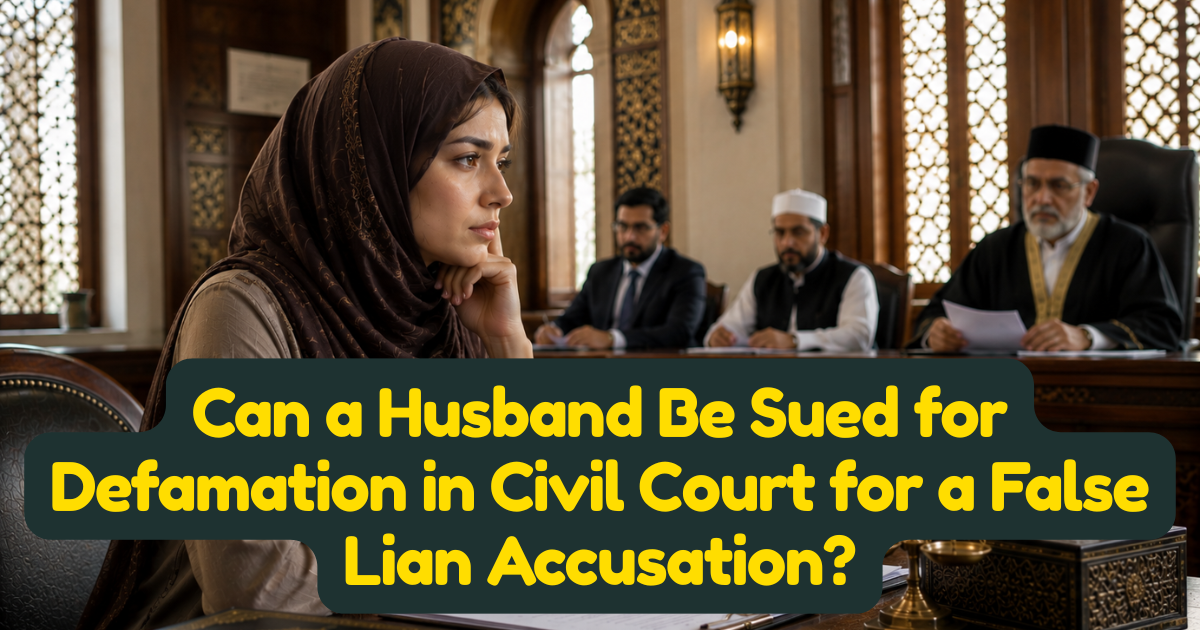 Can a Husband Be Sued for Defamation in Civil Court for a False Lian Accusation?
