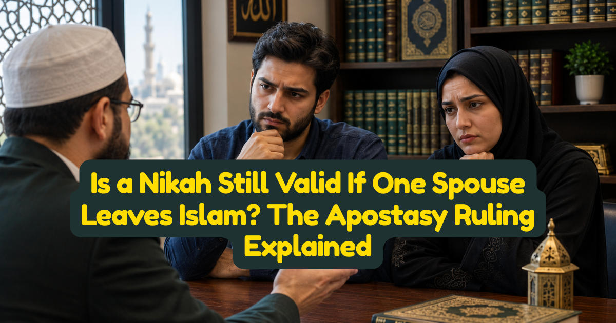Is a Nikah Still Valid If One Spouse Leaves Islam? The Apostasy Ruling Explained