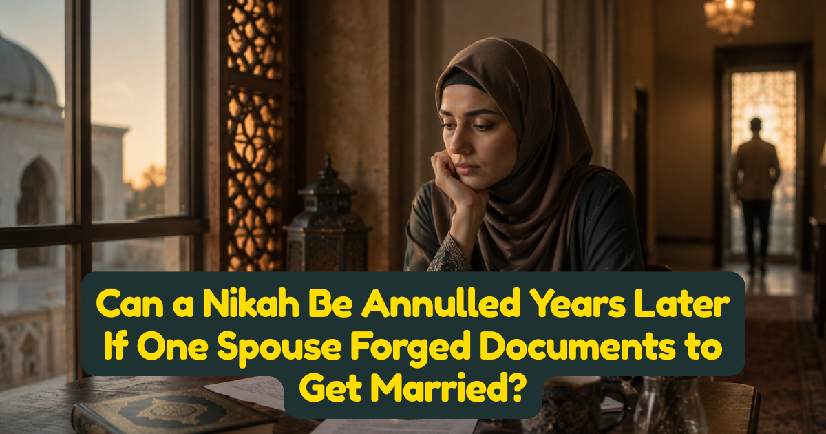 Can a Nikah Be Annulled Years Later If One Spouse Forged Documents to Get Married?