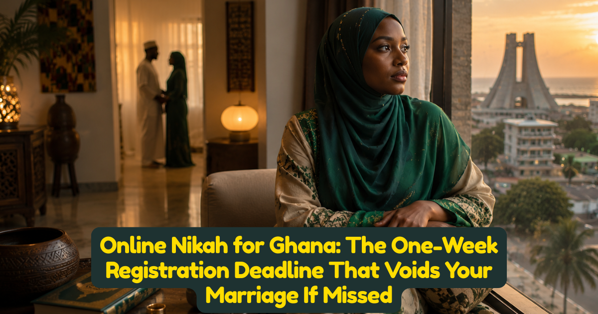 Online Nikah for Ghana: The One-Week Registration Deadline That Voids Your Marriage If Missed