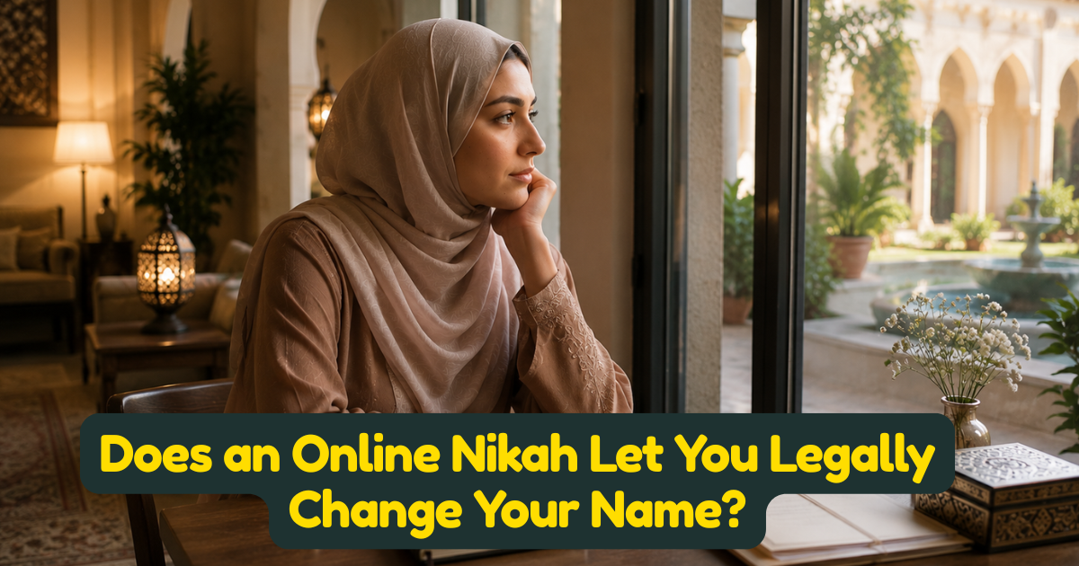 Does an Online Nikah Let You Legally Change Your Name?