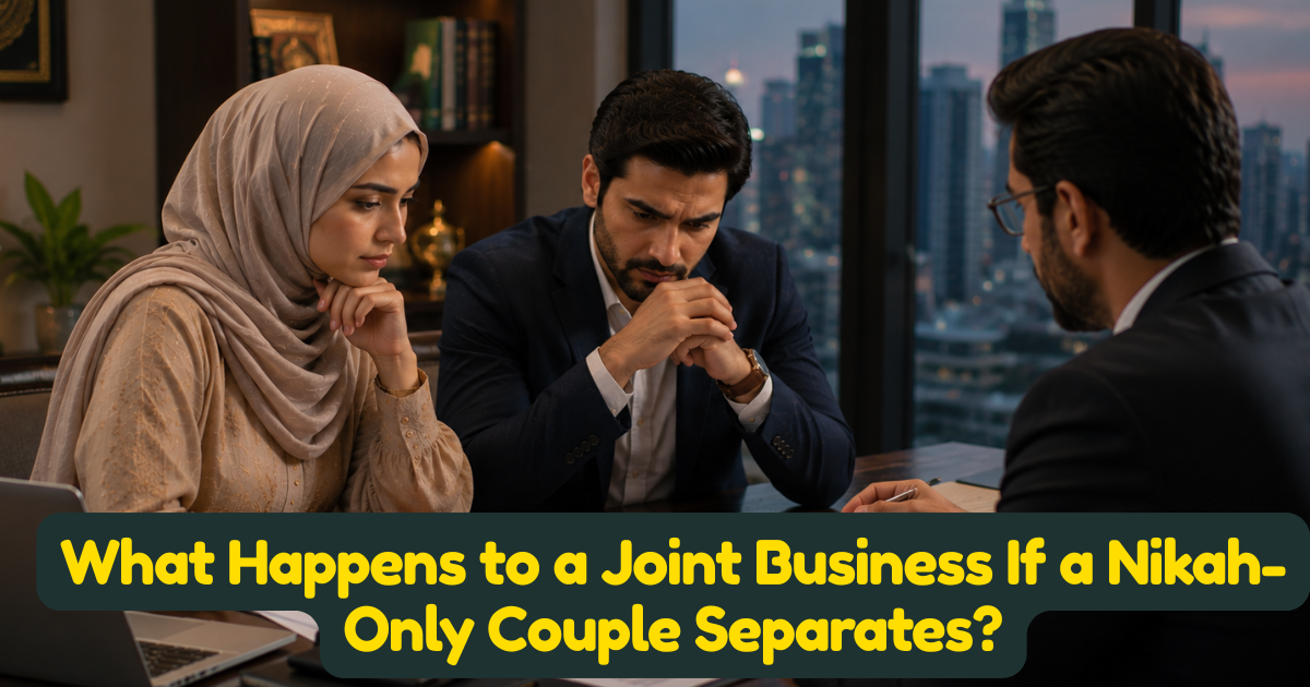 What Happens to a Joint Business If a Nikah-Only Couple Separates?