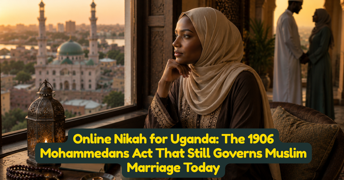 Online Nikah for Uganda: The 1906 Mohammedans Act That Still Governs Muslim Marriage Today