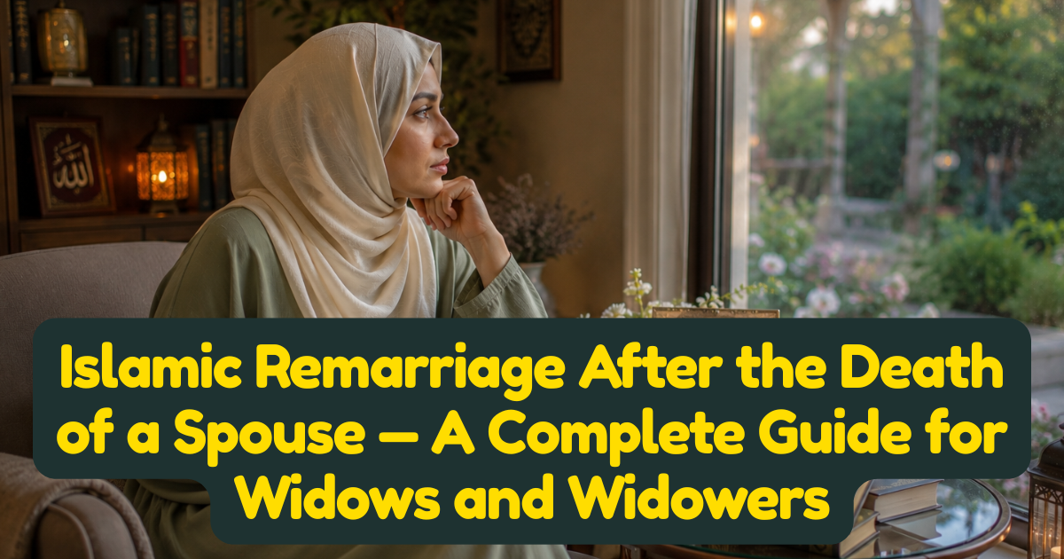 Islamic Remarriage After the Death of a Spouse — A Complete Guide for Widows and Widowers