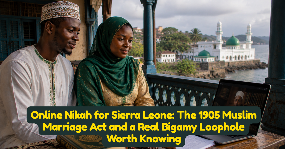 Online Nikah for Sierra Leone: The 1905 Muslim Marriage Act and a Real Bigamy Loophole Worth Knowing
