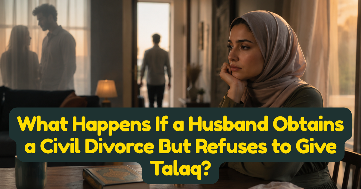 What Happens If a Husband Obtains a Civil Divorce But Refuses to Give Talaq?