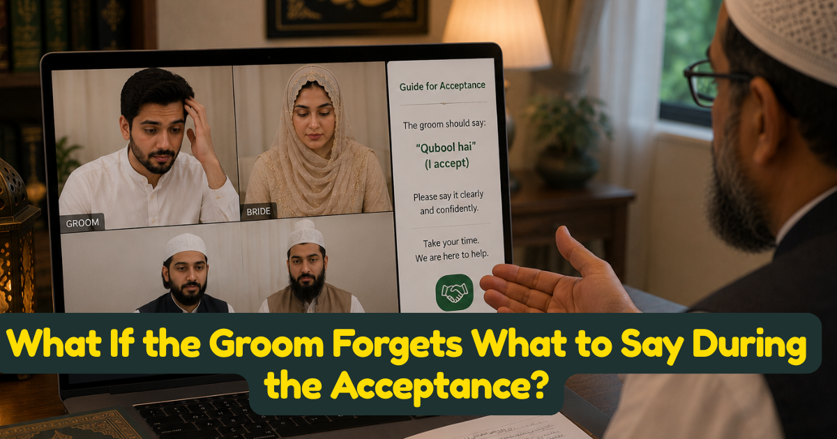 What If the Groom Forgets What to Say During the Acceptance?