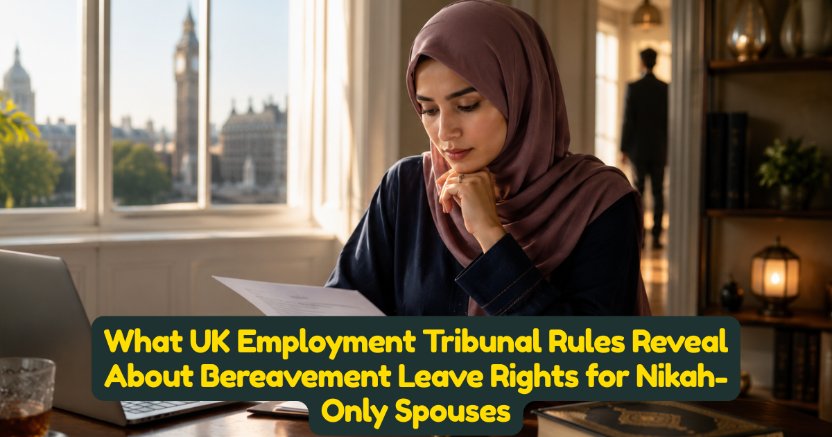 What UK Employment Tribunal Rules Reveal About Bereavement Leave Rights for Nikah-Only Spouses