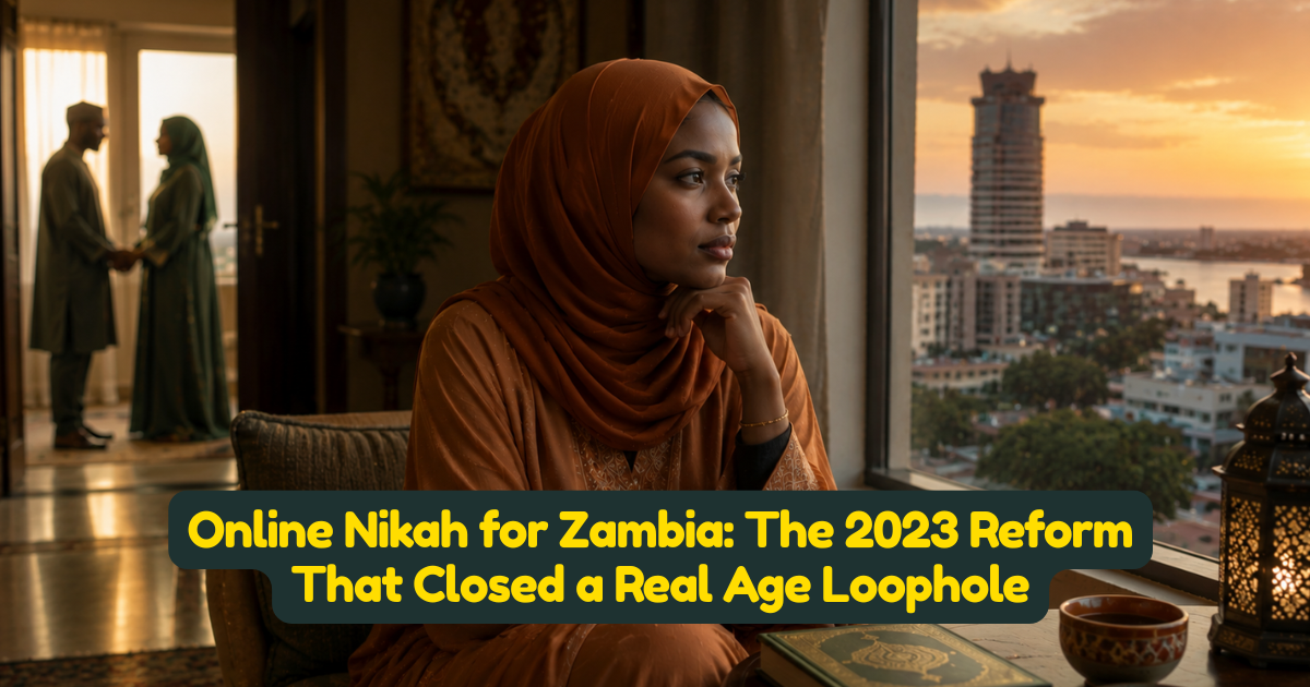 Online Nikah for Zambia: The 2023 Reform That Closed a Real Age Loophole