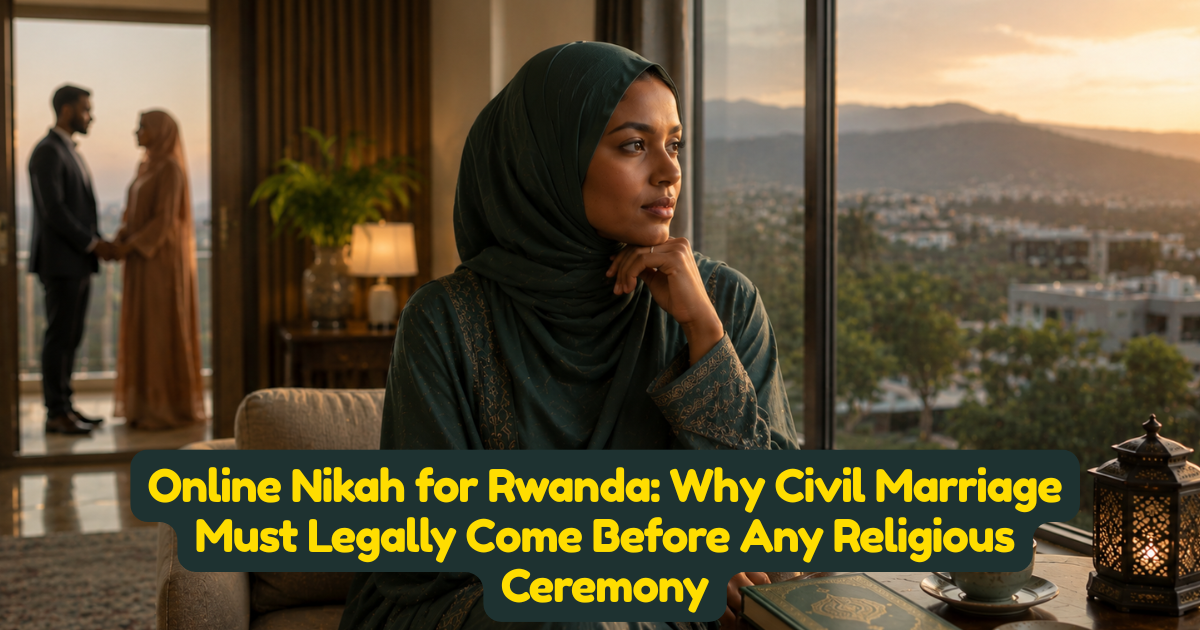 Online Nikah for Rwanda: Why Civil Marriage Must Legally Come Before Any Religious Ceremony