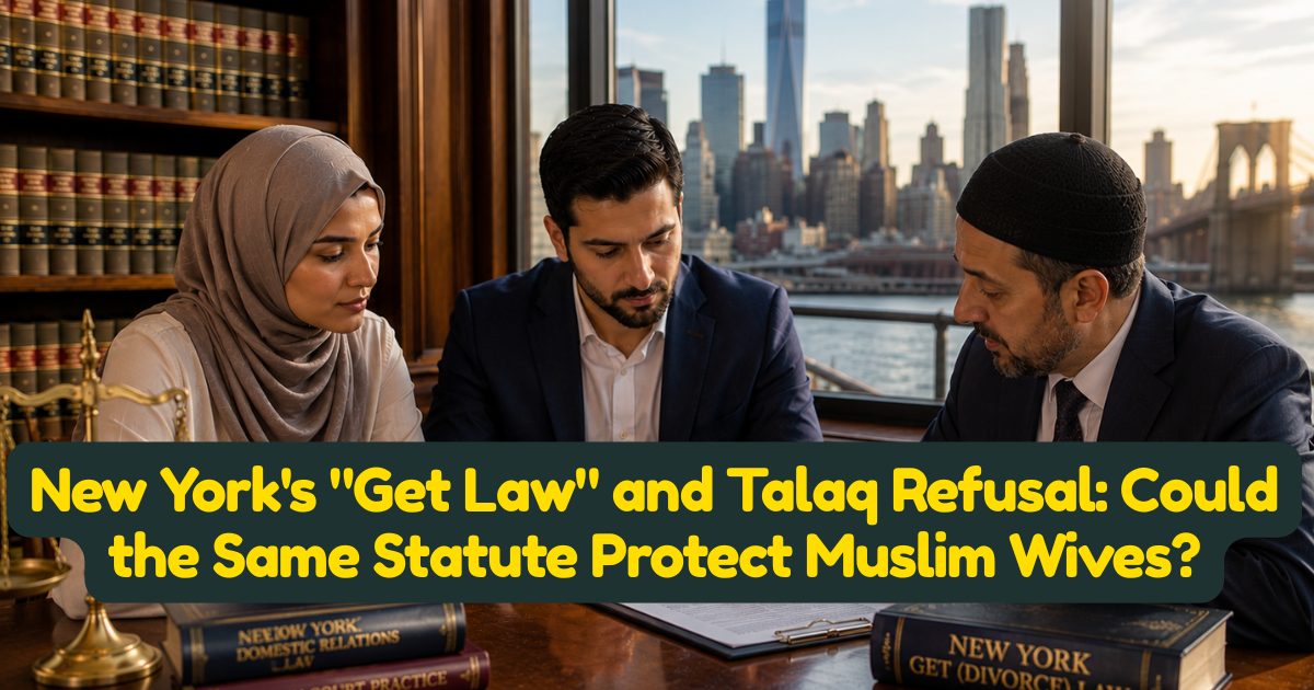 New Yorks "Get Law" and Talaq Refusal: Could the Same Statute Protect Muslim Wives?