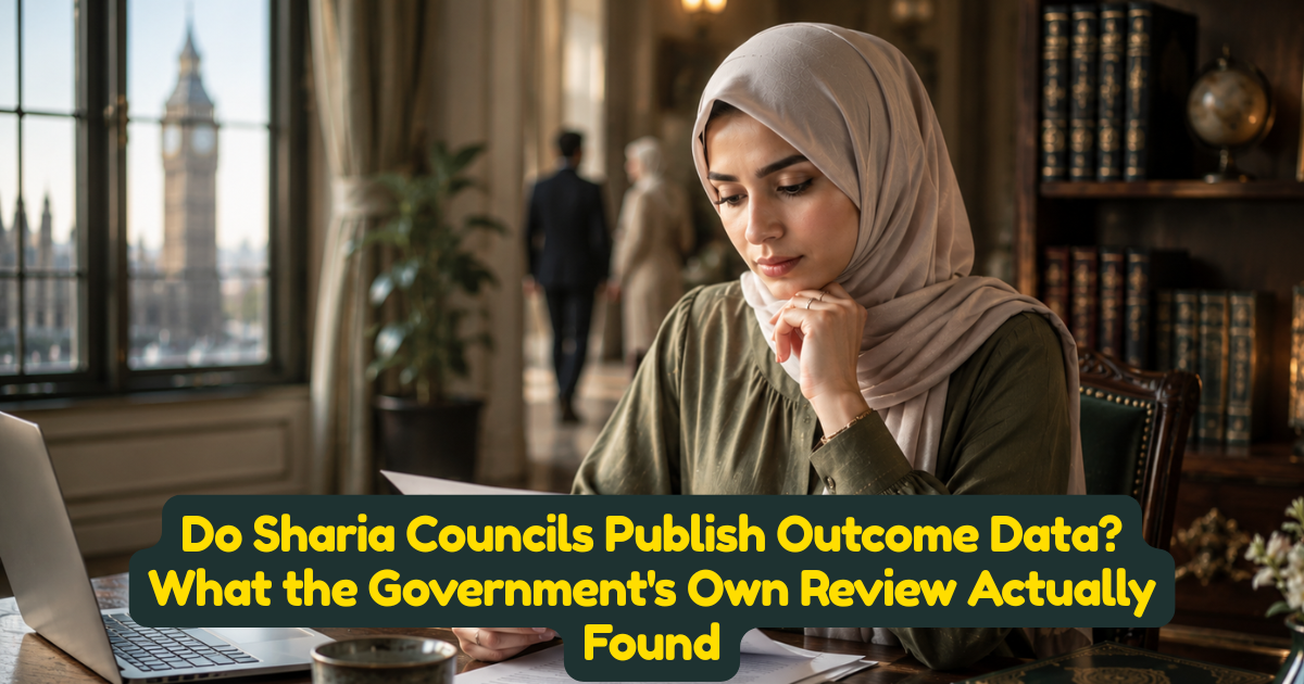 Do Sharia Councils Publish Outcome Data? What the Governments Own Review Actually Found