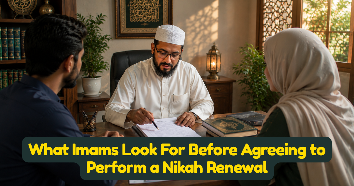 What Imams Look For Before Agreeing to Perform a Nikah Renewal