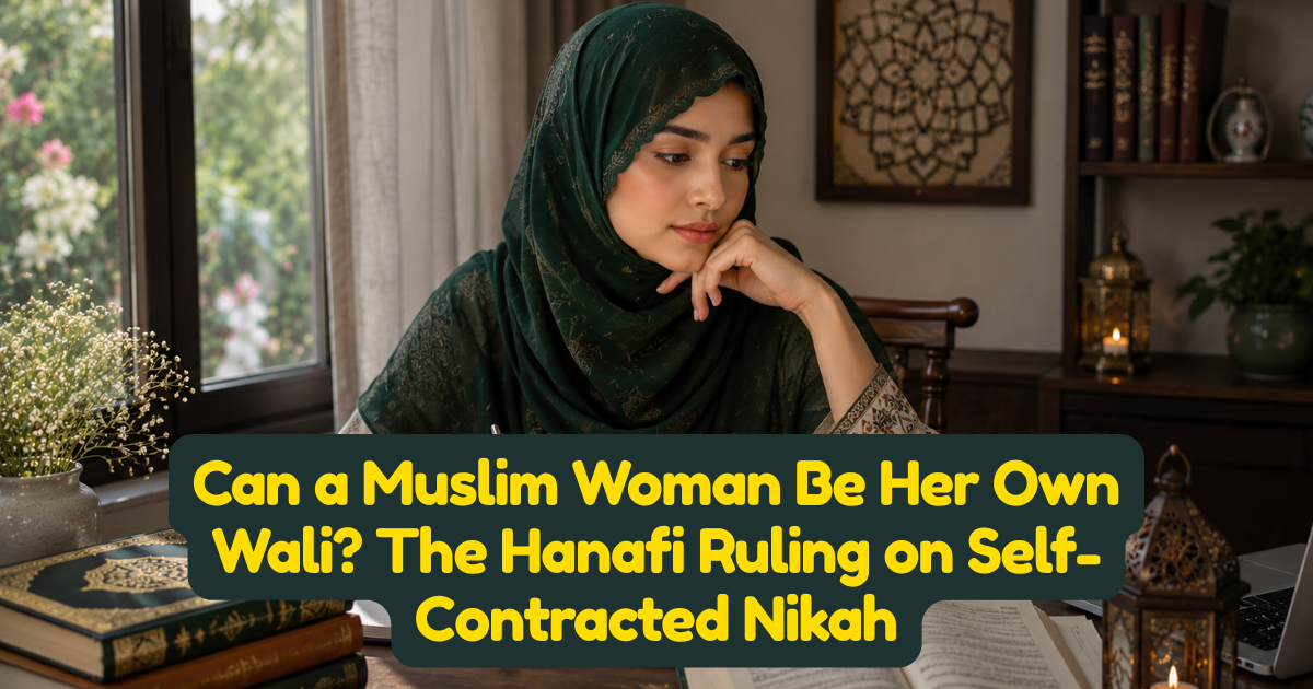 Can a Muslim Woman Be Her Own Wali? The Hanafi Ruling on Self-Contracted Nikah