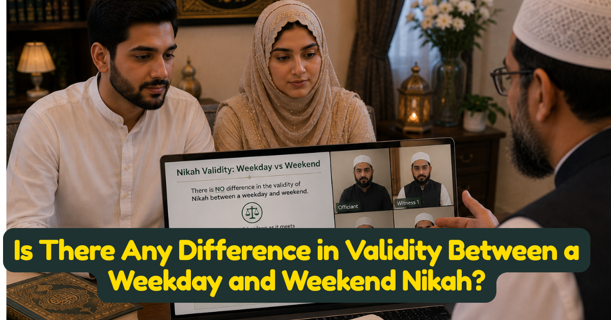 Is There Any Difference in Validity Between a Weekday and Weekend Nikah?