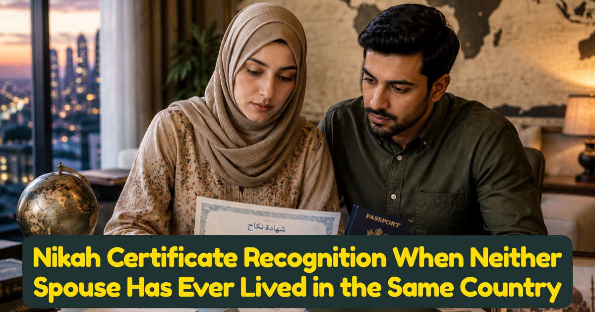 Nikah Certificate Recognition When Neither Spouse Has Ever Lived in the Same Country
