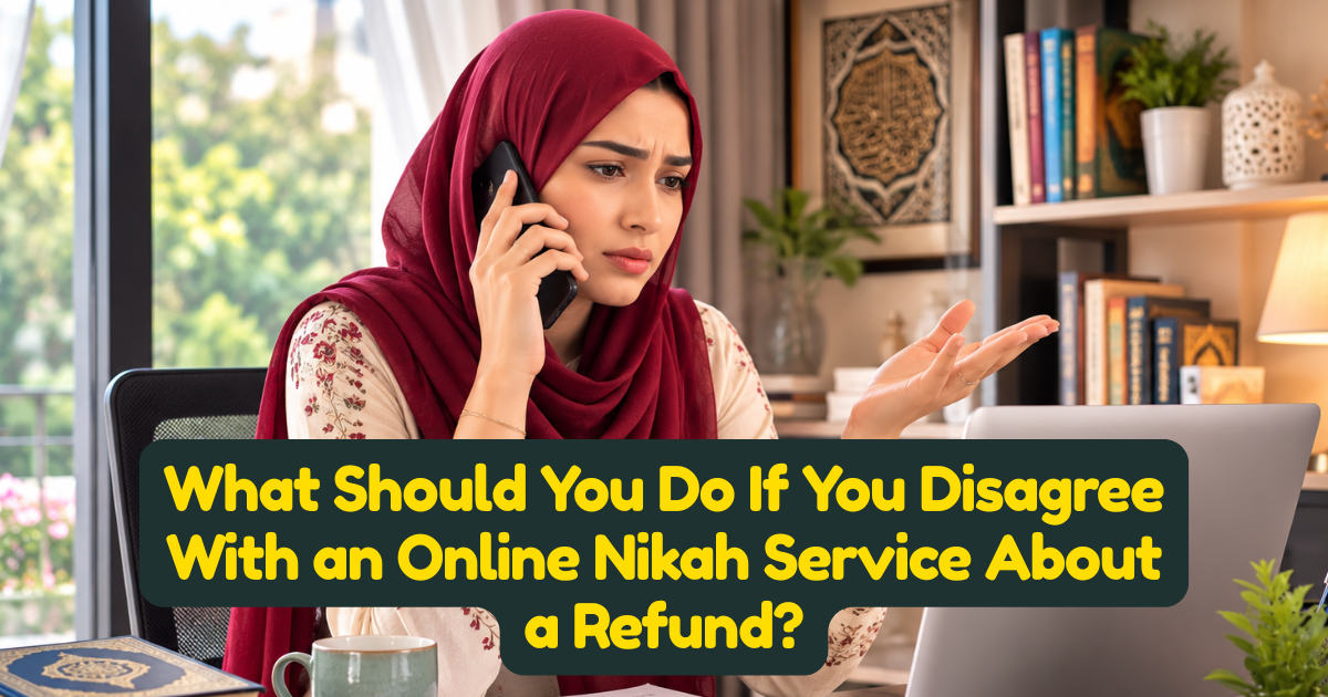 What Should You Do If You Disagree With an Online Nikah Service About a Refund?